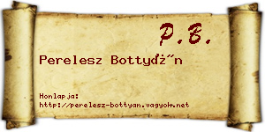 Perelesz Bottyán névjegykártya